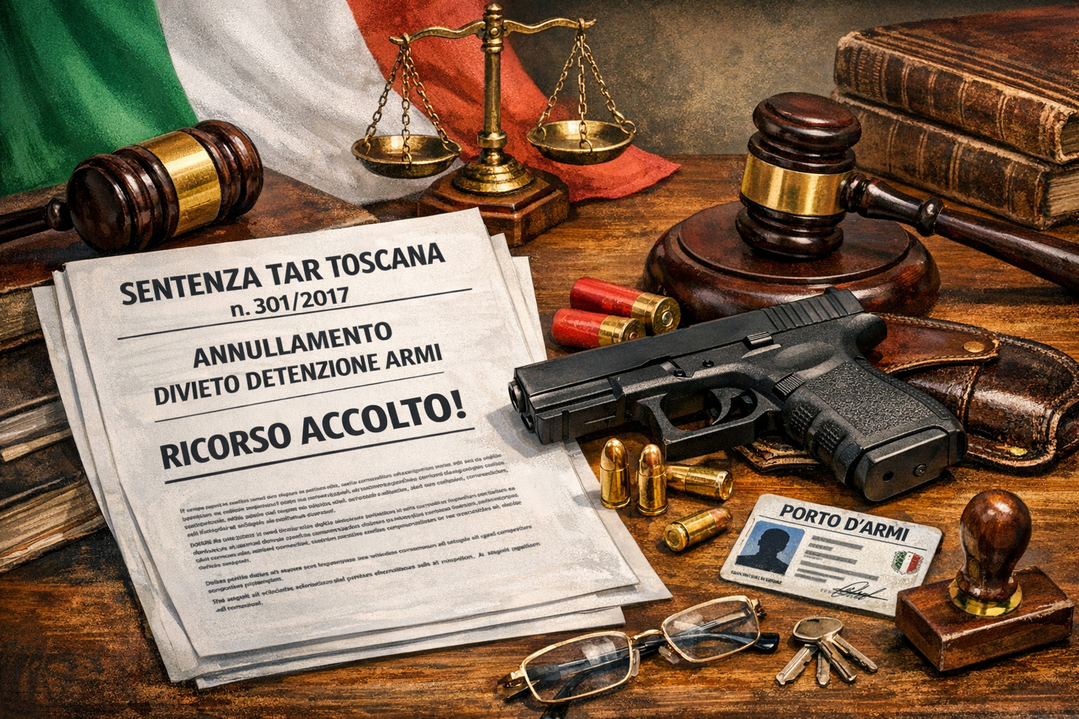 Revoca e divieto armi senza presupposti: il TAR accoglie il ricorso